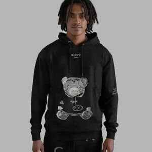 BLVCK Paris Evil Twin Teddy Bear Hoodie Black Size Small